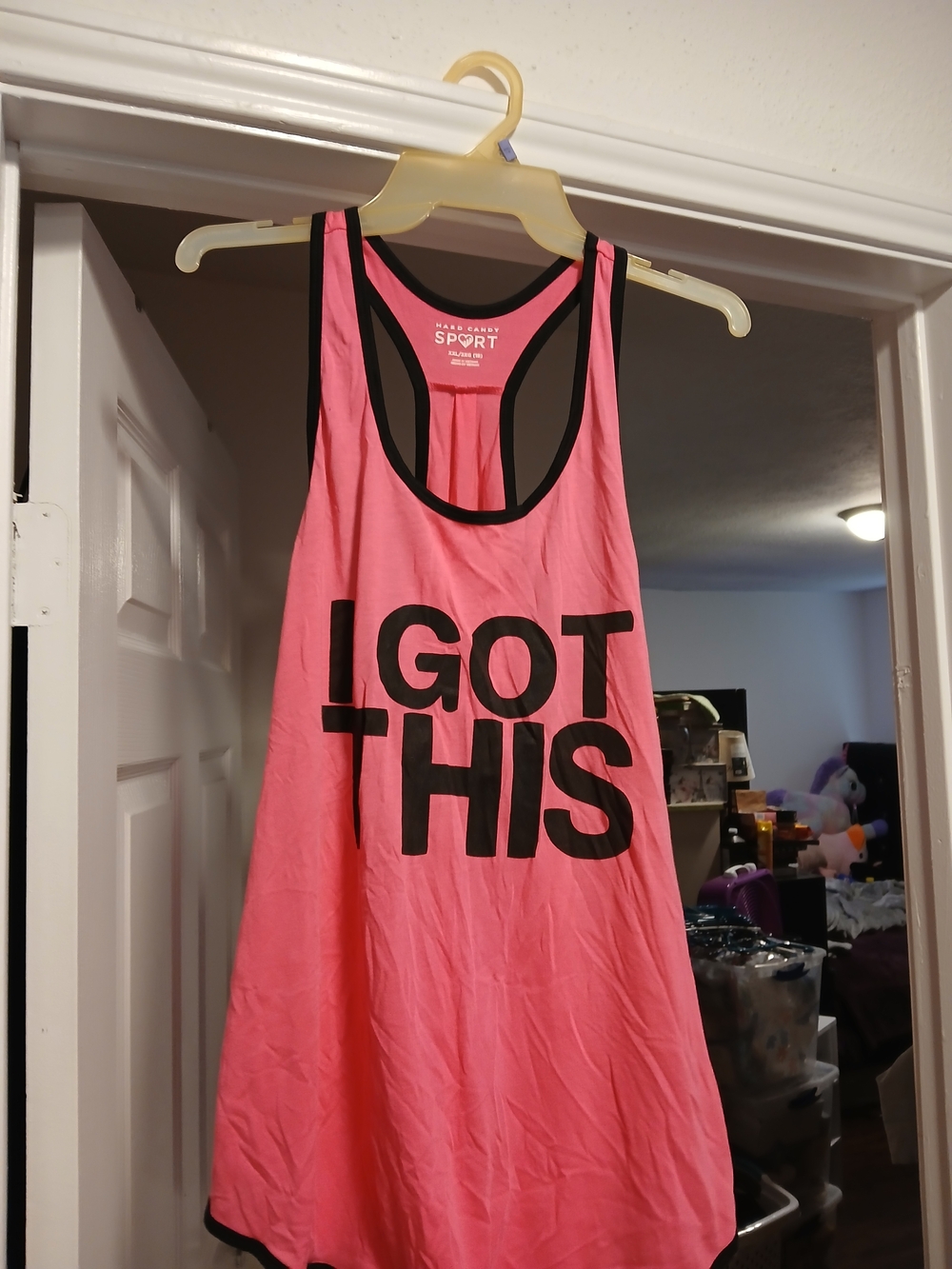 Hard Candy Pink and Black Sport Tank